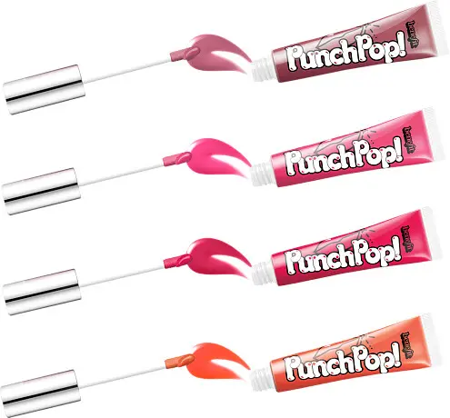 رژلب مایع لیپگلاس براق کننده پانچ پاپ بنفیت